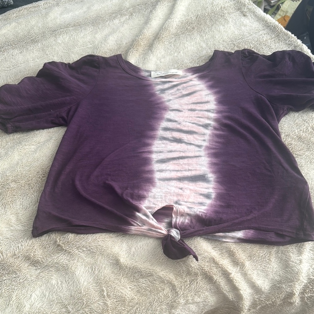 Vintage Havana Purple Tie-Dye Women's Top